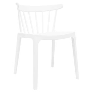 Modern műanyag szék, fehér - SPECTRE