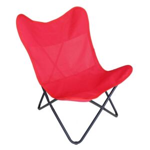 Modern fémvázas szék, piros - PEPITA