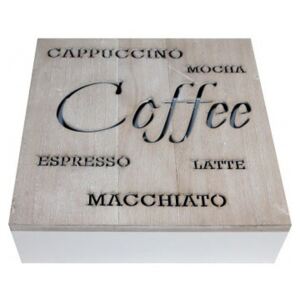 Coffee kávé kapszula tárolódoboz - 24 cm