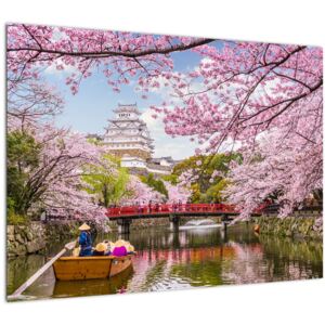 Japán cseresznye képe (Modern kép, Vászonkép, 70x50 cm)