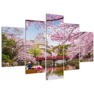 Japán cseresznye képe (Modern kép, Vászonkép, 150x105 cm)