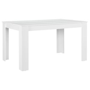 [en.casa]® Étkezőasztal Nora 6 személyes design konyhai asztal 140 x 90 cm fehér