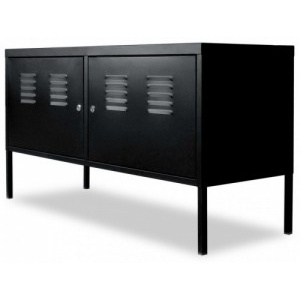 Fekete TV szekrény 118 x 40 x 60 cm