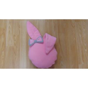 Nyuszi párna mosható huzattal 30cm-es- rózsaszín
