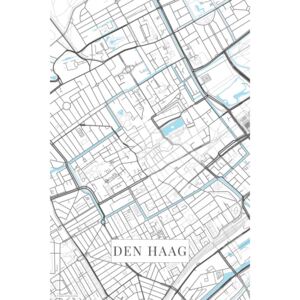 Den Haag white térképe