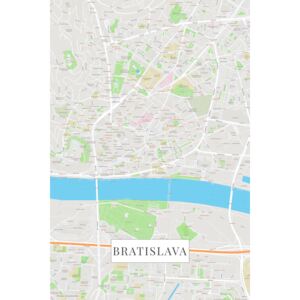 Bratislava color térképe