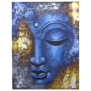 Buddha festmény - Absztrakt Kék Fej