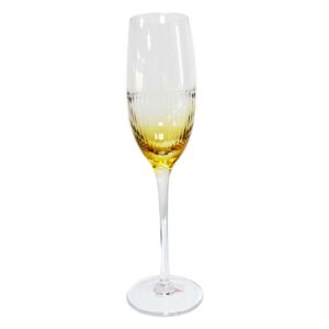 Amarillo - Átlátszó arany színű pezsgős pohár