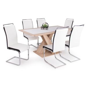 Hanna asztal Száva székekkel | 6 személyes étkezőgarnitúra