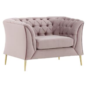 Luxus fotel, rózsaszín, NIKOL 1 ML | AliBútor