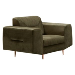 Fotel, zöld/réz, LEXUS | AliBútor