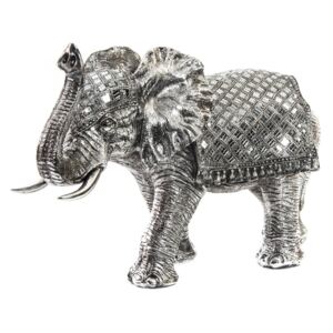Elefánt dekorációs figura tükrös