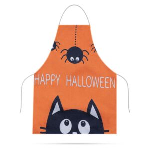 Kötény - gyerek méret - vízálló vászonszerű - halloween - 44 x 35 cm