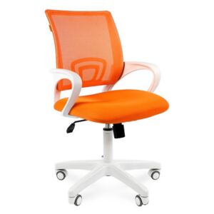 Chairman 696 modern irodai forgószék fehér vázzal-narancssárga