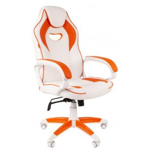 Chairman gamer szék GAME -16 - Fehér/narancssárga