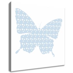 Gario Vászonkép Kék pillangó Méretek (sz x m): 40 x 40 cm