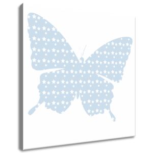 Gario Vászonkép Kék pillangó Méretek (sz x m): 30 x 30 cm