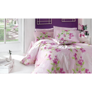 Kétrészes ágytakaró Laura pink, 240x200 cm