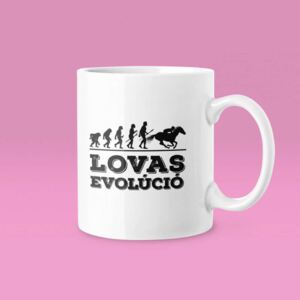 Lovas evolúció bögre