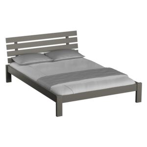 KLARA magasított ágy 140x200 cm, szürke Ágyrács: Ágyrács nélkül, Matrac: matrac nélkül