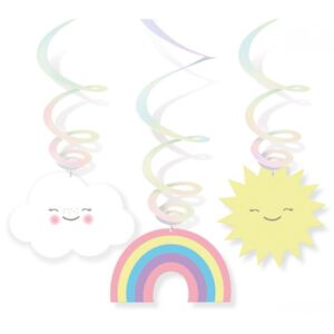 Rainbow and Cloud Szalag dekoráció 6 db-os szett