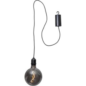 Glassball fekete kültéri dekoráció LED világítással, hosszúság 1 m - Best Season