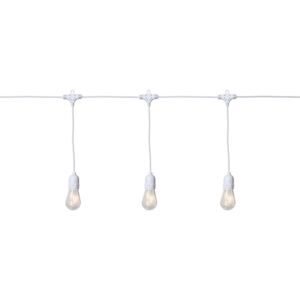 String fehér kültéri LED fényfüzér, 10 izzó - Best Season