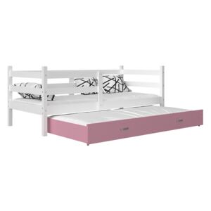 Marobútor Racek P2 ágy pótággyal fehér mdf szín Szín: Rózsaszín