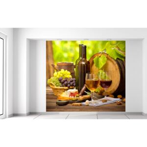 Gario Fotótapéta Vörös és fehér bor Méretek (sz x m): 268 x 240 cm, Anyag: Latex (ragasztó ingyen)
