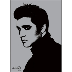 Elvis Presley - Metallic Festmény reprodukció, (60 x 80 cm)