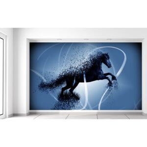 Gario Fotótapéta Kék ló - Jakub Banas Méretek (sz x m): 412 x 248 cm, Anyag: Latex (ragasztó ingyen)