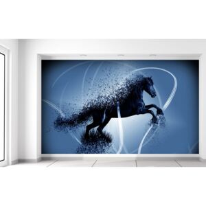 Gario Fotótapéta Kék ló - Jakub Banas Méretek (sz x m): 402 x 240 cm, Anyag: Latex (ragasztó ingyen)
