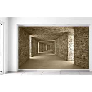 Gario Fotótapéta Kőalagút Méretek (sz x m): 412 x 248 cm, Anyag: Latex (ragasztó ingyen)