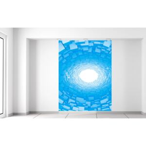 Gario Fotótapéta Kék 3D alagút 150x200cm Anyag: Latex (ragasztó ingyen)