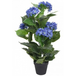 Műhortenzia virágcseréppel 60 cm kék