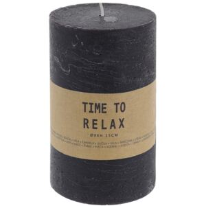 Time to relax dekorgyertya, fekete, 15 cm