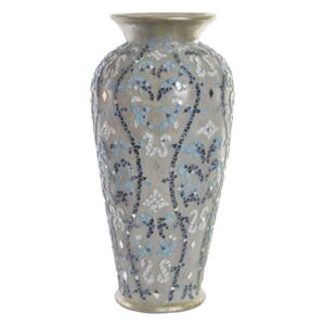 JR-151804-k - váza, terakotta, üveg, 28X28X60, mozaikos