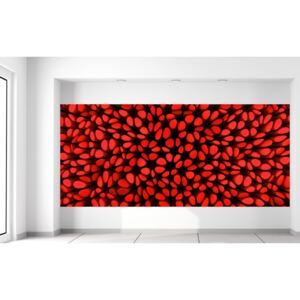 Gario Fotótapéta Piros oszlopok Méretek (sz x m): 536 x 240 cm, Anyag: Latex (ragasztó ingyen)