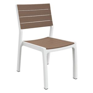 Keter Harmony műanyag kerti szék - fehér - világos barna