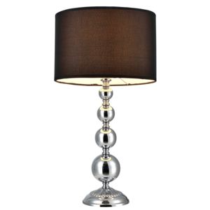 [lux.pro]® Asztali lámpa Frisco szövet éjjeli lámpa design 51 x ø 29 cm fekete