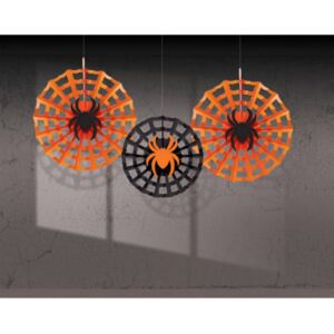 Pókháló függő dekoráció 3 db-os szett