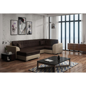 PALERMO U alakú ülőgarnitúra, 360x80x185 cm, jasmine29/jasmine22, jobbos