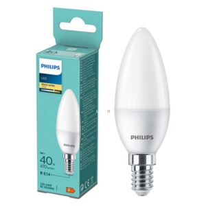 Philips E14 LED gyertya 5W 470lm 2700K meleg fehér - 40W izzó helyett