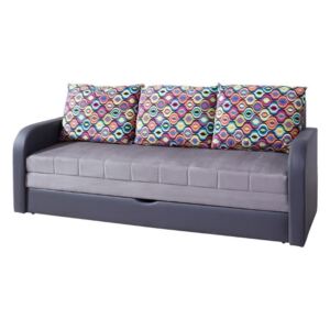 FIGARO kanapé, 86x208x75 cm, grafit/hamu, 1-es szövet