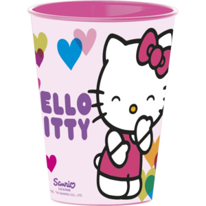 Hello Kitty műanyag pohár rózsaszín