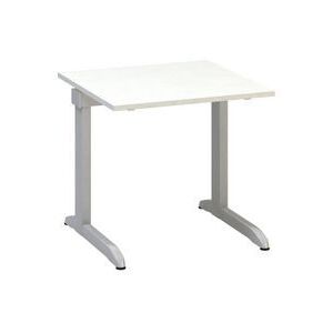 Alfa Office Alfa 300 irodai asztal, 80 x 80 x 74,2 cm, egyenes kivitel, fehér mintázat, RAL9022%
