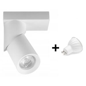 Mennyezeti spotlámpa állítható fehér 1x GU10 + ajándék LED izzó