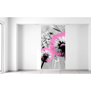 Gario Fotótapéta Gyöngéd rózsaszín pitypangok Méretek (sz x m): 110 x 200 cm, Anyag: Latex (ragasztó ingyen)