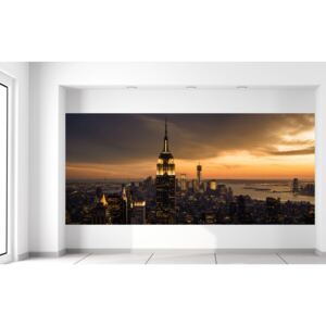 Gario Fotótapéta New York naplementekor Méretek (sz x m): 536 x 240 cm, Anyag: Latex (ragasztó ingyen)