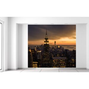 Gario Fotótapéta New York naplementekor Méretek (sz x m): 268 x 240 cm, Anyag: Latex (ragasztó ingyen)